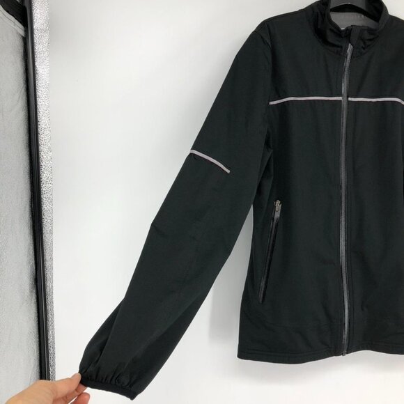 New  Balance Black Lightweight Soft Shell Running /Windbreaker Jacket size M - Picture 6 of 15